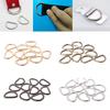 D Ring Metal Webbing Strap Leather Handbag Belt Buckle Craft 10pcs