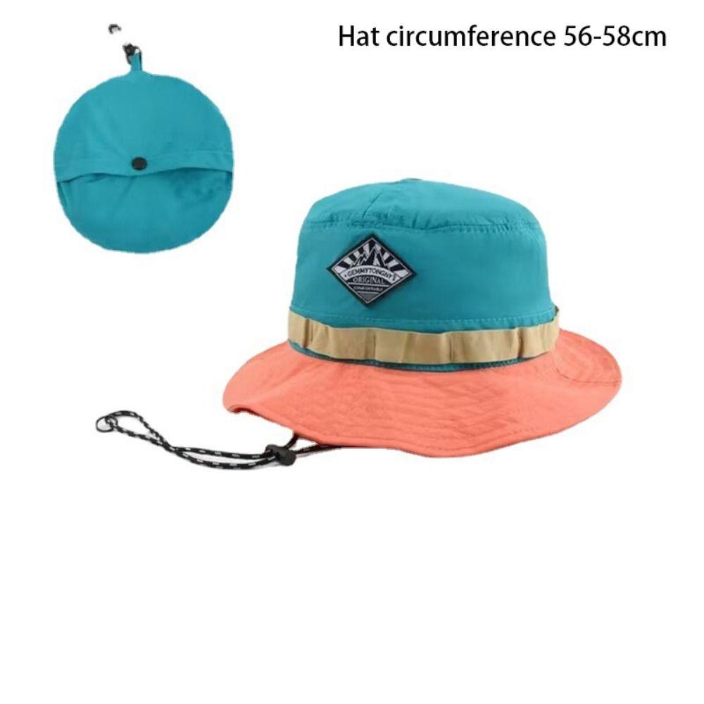 Quick-drying Fisherman Hat Visor Bucket Hat Mountaineering Packable Hat  Women