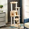 Tall Cat Tower Cat Tree Multi-Level Large Cat Condo With Scratching Posts Scratching Boards Perches Caves For Indoor Cats