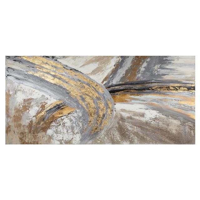 Modern Abstract Golden Canvas Painting Gold Inkjet Posters and Prints Cuadros Wall Art Pictures for Living Room Decor No Frame