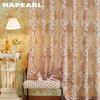 1PC European Style Window Sheer Tulle Golden Luxury Curtains for Bedroom Balcony Window Drapes for Living Room NAPEARL