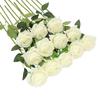 12 Pcs Artificial Silk Rose Flower Fake Flowers for Wedding Bouquet Party Home Decorations