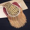 Classical Tassel Epaulette Rivet Shoulder Jewelry Vintage Clothing Accessories  Club