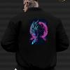 Dragon Z × Classic Varsity Jacket - Official Anime Collaboration with Embroidered Character Patches