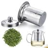 Infuser Fine Coffee Mesh Stainless Steel Tea Strainer Lid Filters