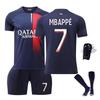[Orose] Soccer Uniform No.10 Neymar Neymar No.7 Mbappé No.30 Messi Junior 23-24 Paris Saint-Germain Home Paris Saint-Germain Football Junior Soccer