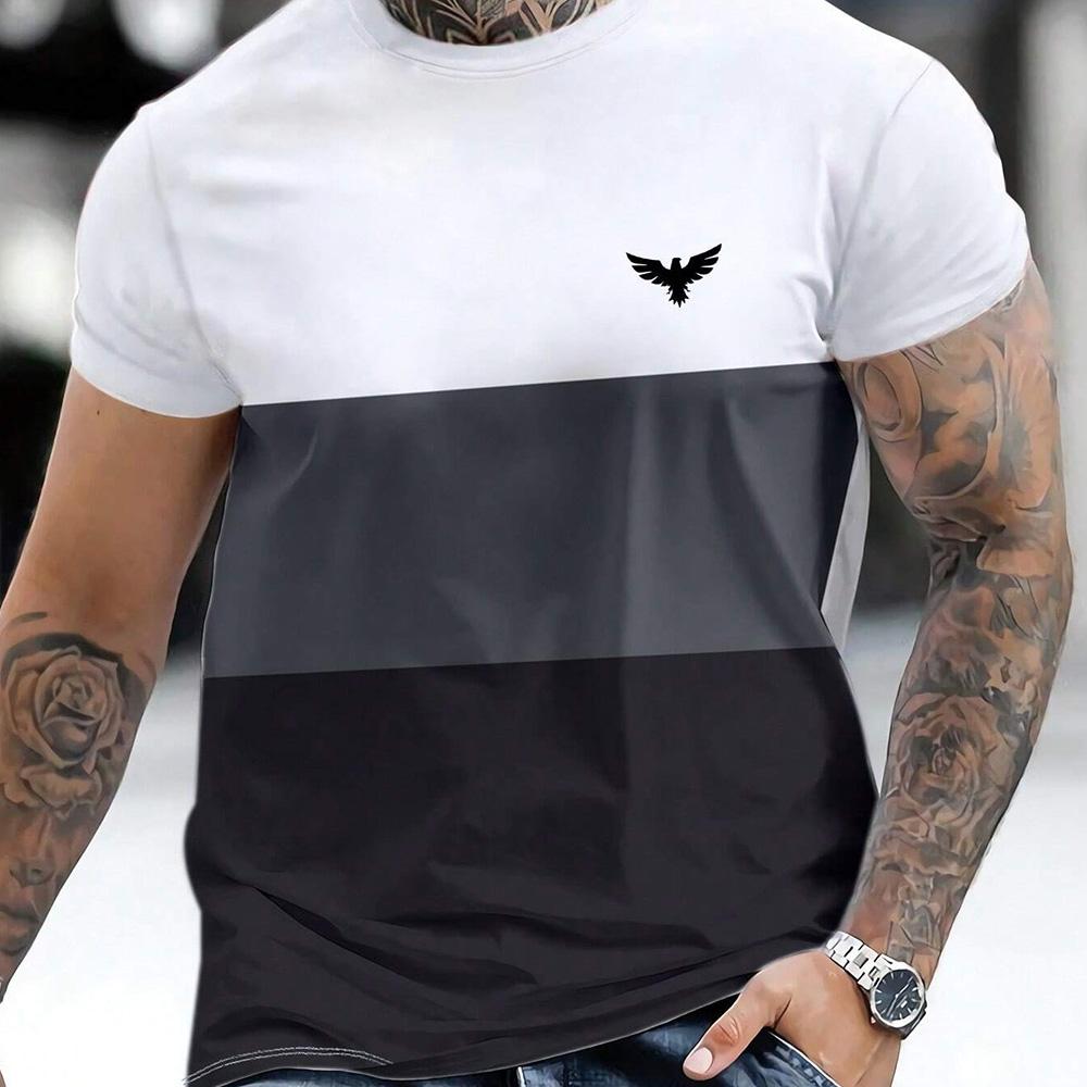2025 New 3D Printing Men's Casual Handsome Comfortable T-Shirt Printed Adult Wearable Lightweight Soft Classic Everyday Tops