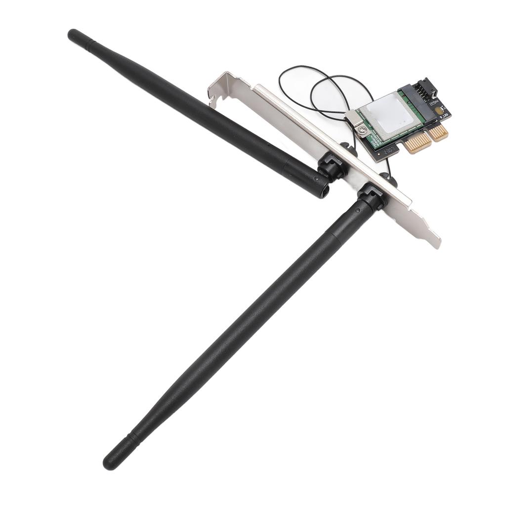 5G Network Card 2.4G 5G 867Mbps Dual Band 802.11AC BT4.1 Plug and Play PCIe WiFi Adapter Card for Win System Computer