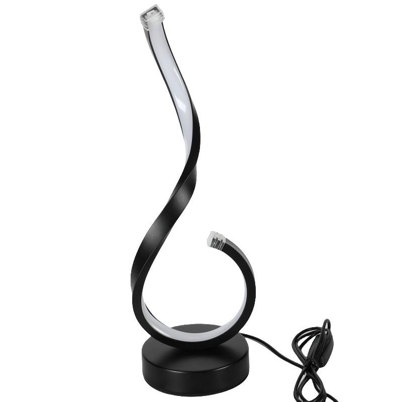 1PC Compact Modern Ironwork USB Three-color Dimming Desktop Decorative Lamp