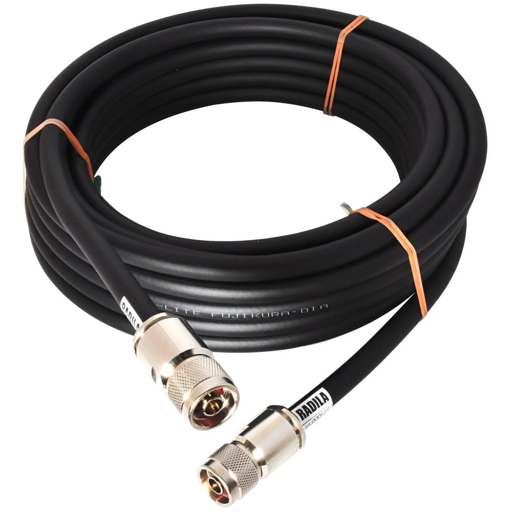 RADILA 8DFB N Connector On Both Ends Adopted by Fujikura Low Loss N Type Amateur Radio Coaxial Cable Set For Connection Between Devices Jumper Relay