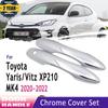 Chrome Door Handle Exterior Cover Protector For Toyota Yaris Xp210 Vitz 2022 Accessories MK4 4 ~2022 Car Accessories