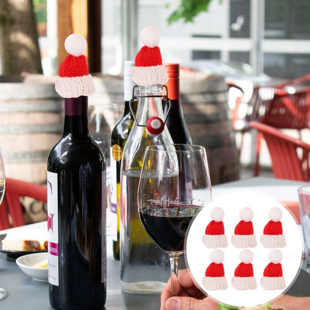 20pcs Yarn Doll Hats Knitting DIY Sewing Crafts Mini Party Cap  Christmas