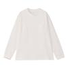 Long Sleeve Pocket Organic Size 130 Kids' Tee, Unisex, Cotton, Off-White,