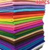 40pcs 12 X 12 Inches (30cmx30cm) 1.4mm Thick Soft Felt Fabric Sheet Assorted Color Felt Pack DIY Craft Sewing Squares Nonwoven Patchwork