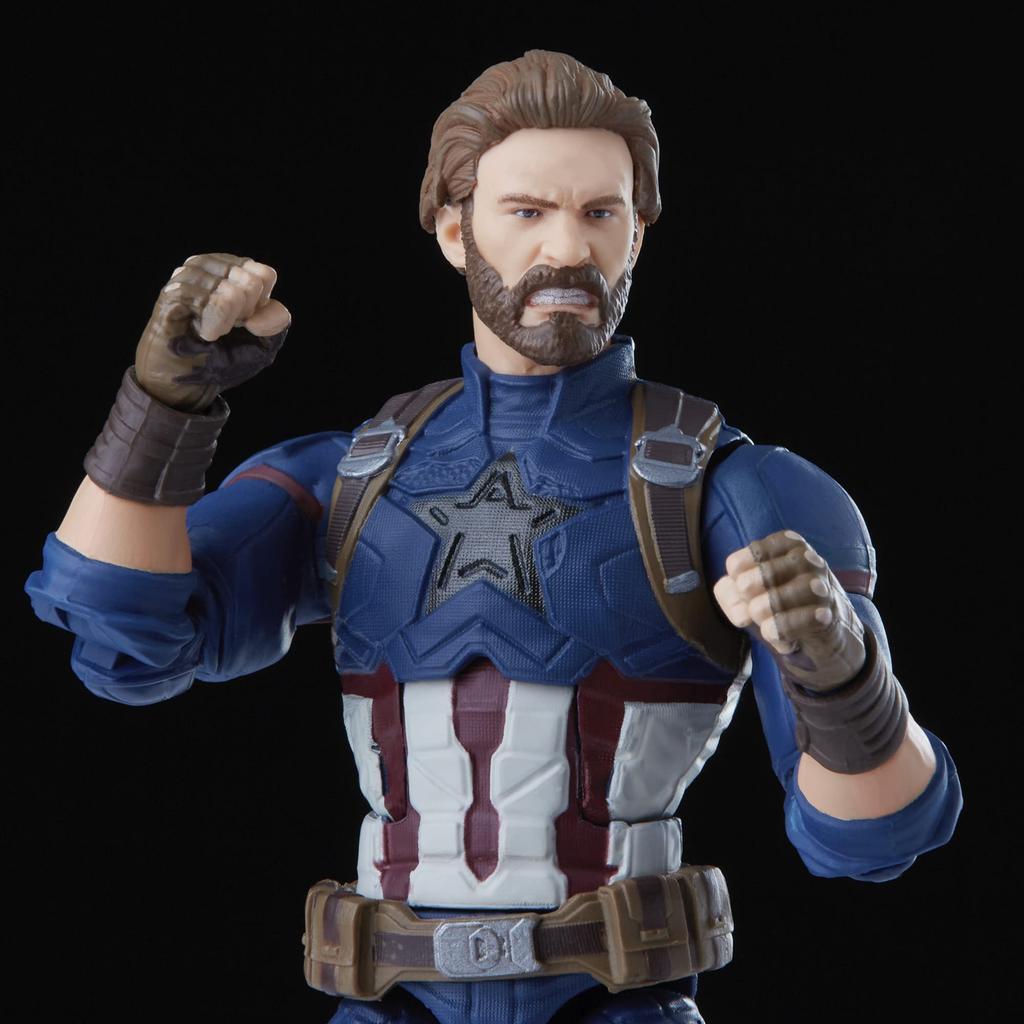 Marvel Hasbro Avengers Infinity Hasbro Legends Series 15cm Captain America Action Figure Premium Design with 5 Accessories Multicolor F01855L0