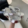 Summer Clip Toe Women's Fashion Slippers Platform Wedge Heel Dress Slides Casual Outdoor Flip Flop
