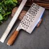 Heavy Kitchen Knives Cleaver Meat Chopping Vegetables Chinese Knife Wood Handle Stainless Steel Chef Knife Hand Forged Blade 8"