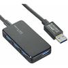 Elecom USB3.0 Hub 4 Ports Bus Powered for Tablets Black U3H-A411BBK