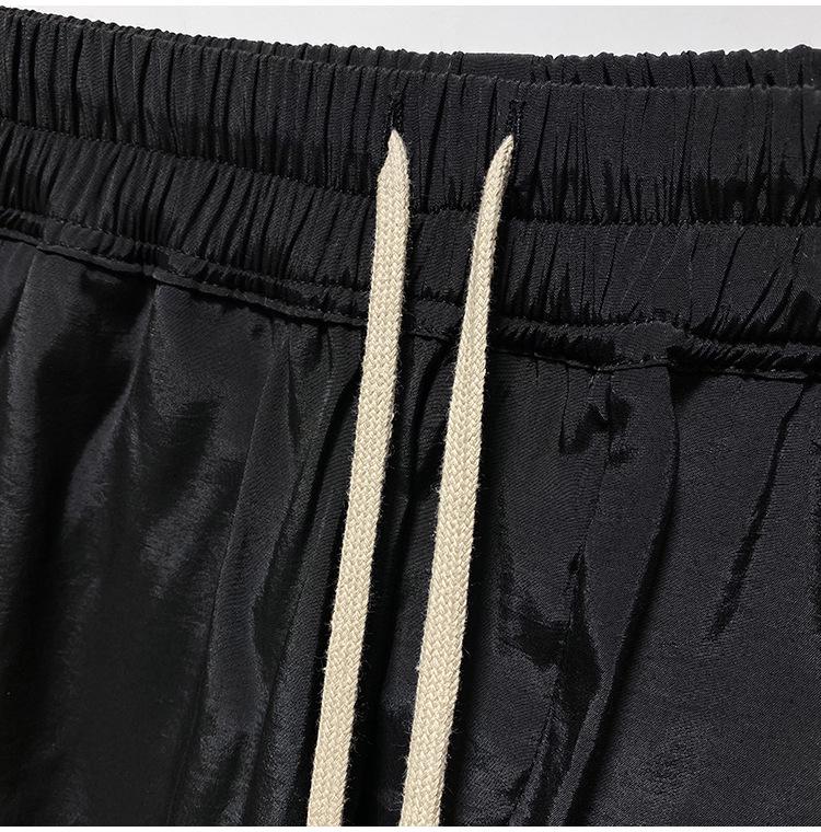 SUBHUMAN Women's Flowy High-Waisted Black Wide-Leg Pants - Literary Style, Commuting, Age-Reducing.