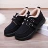 Fashion Fashion Design Ladies Winter Cotton Shoes Women Warm Plush Flat Shoes Outdoor Non-slip Female Fluffy Fur Loafers Comfy Footwear