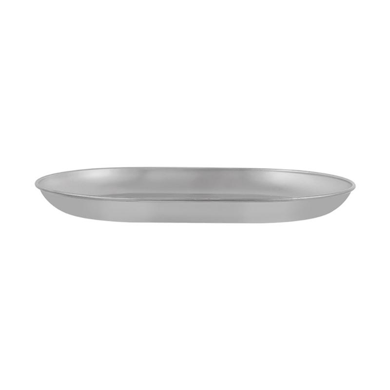 New Elegant Meal Dish 304Stainless Steel Serving Plate Dinner Plate Soup Plate Suitable for Entertaining and Daily Use