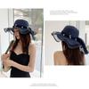 Straw Hat Women's Seaside Beach Hat Summer Temperament All-match Fashion Sun Hat Sunscreen Anti-ultraviolet Sun Hat