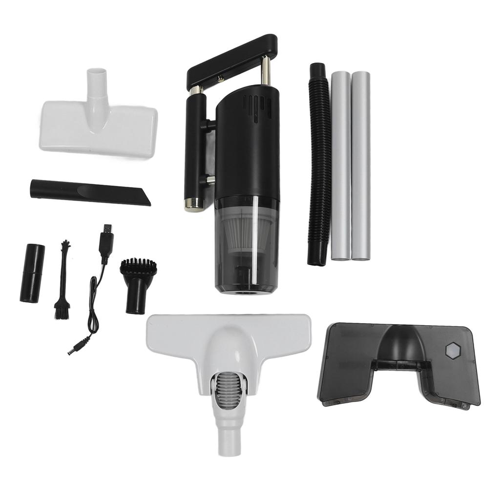 Cordless Handheld Vacuum Cleaner 60W 7.4V Wet Dry Use Portable Hand Vacuum for Home Car White