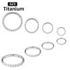 New G23 Titanium High Quality CZ Hight Segment Nose Rings Open Small Septum Hoop Piercings Earrings Helix Body Zircon ASTM F136
