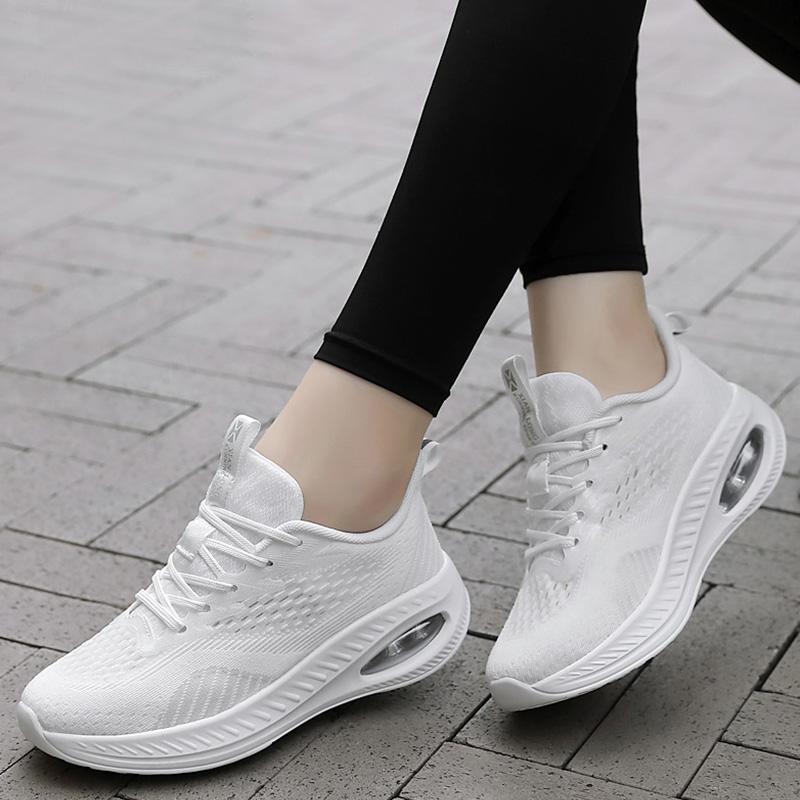 Modern Jazz Dance Sneakers Women Girls Breathable Mesh Dancing Practice Shoes Cushioning Lightweight Fitness Trainers