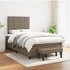 3136585 vidaXL Divan Bed with Mattress Taupe 120x200 Cm Fabric