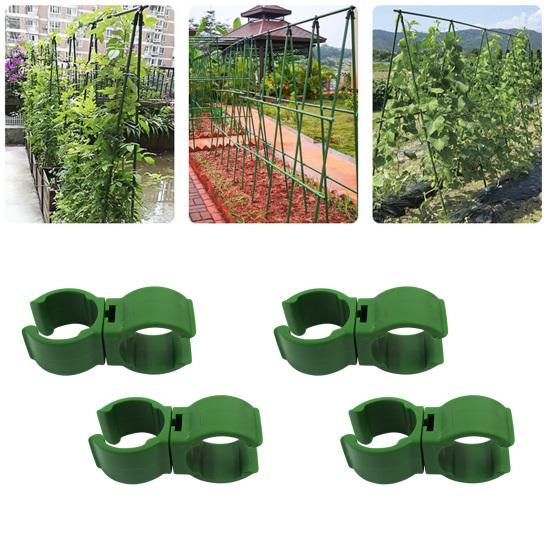 10Pcs Plastic Plant Fastener 360 Degree Swivel Universal Well Fixed Rust Resistant Gardening Clip for Garden