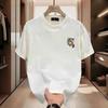 2025 New Summer Loose Casual Short Sleeve T-Shirt for Men, Trendy Brand Simple Heavyweight Half Sleeve Top Couple Outfit