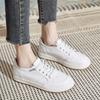 The First Layer of Cowhide Genuine Leather Small White Shoes Women's All-match  Spring and Autumn New Casual Flat Shoes Slimming Sneakers