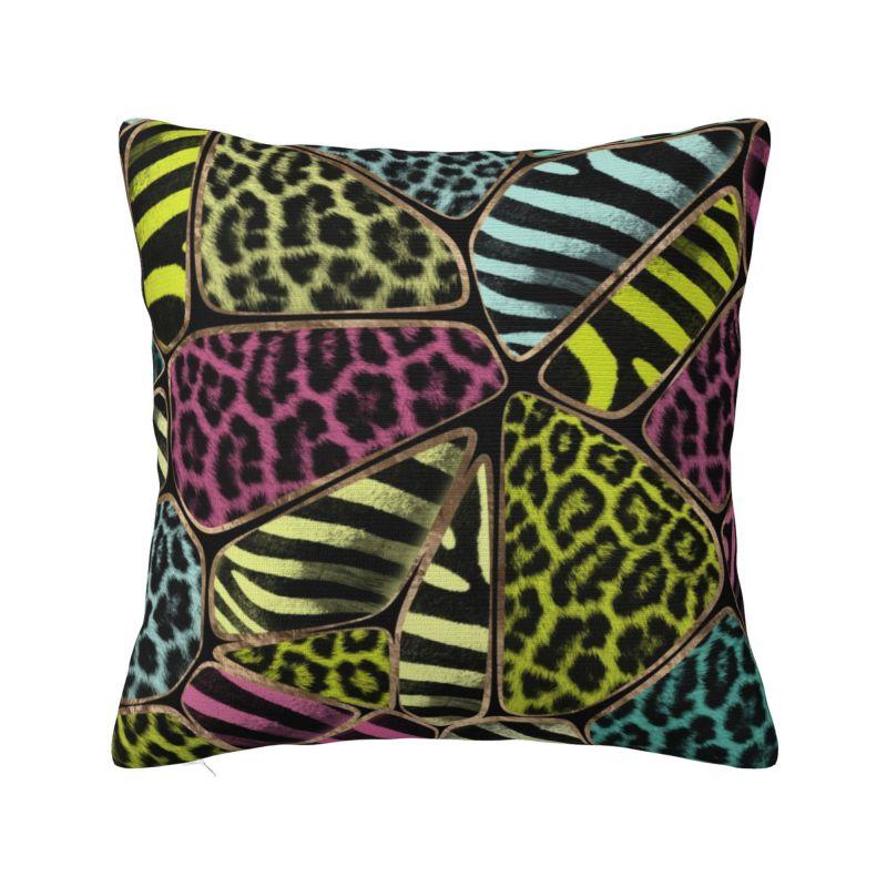 Custom Leopard Skin Print Pillow Case 45x45cm Home Decorative Fashion Cheetah Camouflage Outdoor Cushions Square Pillowcase