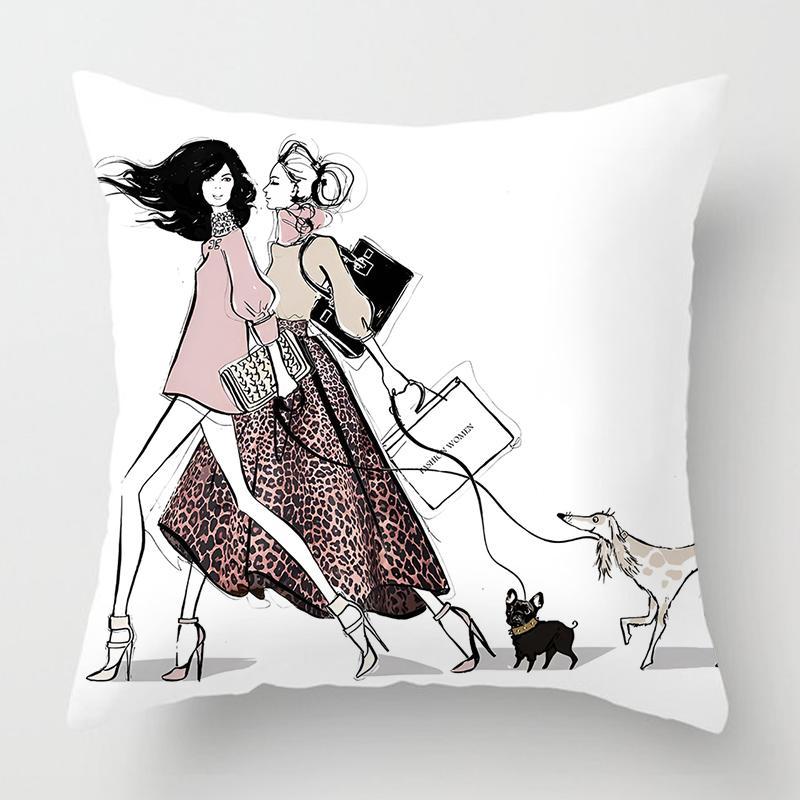 Fashion Ladies Pillowcase Home Decor Living Room Sofa Cushion Cover Home Decor Pillowcase