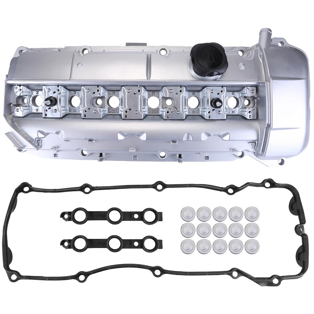 Aluminium Valve Cover with Seal 11121437395 Compatible for E39 E46 E53 525i 325i X5 Z3 M52 M54