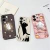 For Oppo Reno14 Pro 14F A5 A5X K13 Phone Cases Table Cartoon Cat Pattern Phone Case Camera Protection Shockproof Silicone Covers For Oppo Bumper Shell