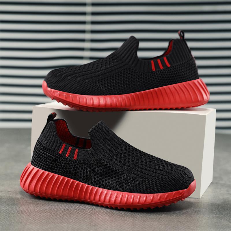 Boys Shoes 2025 Summer Net Shoes Children One Pedal Boys Single Net Hollow Sports Shoes 2025 Foreign Trade