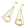 [N8322] - Designer Earrings 'Choreography' Gold (geometric)