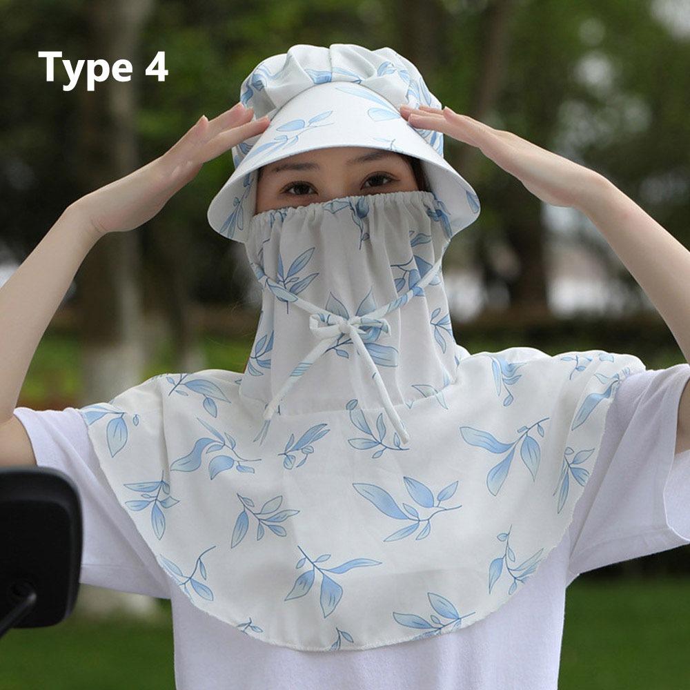 Full Face Neck Protection Sunscreen Cap Dust-proof Outdoor Sun Hat Outdoors Tea Picking Cap Summer