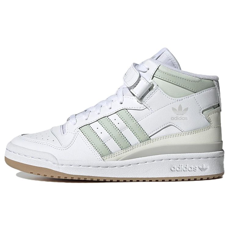 Adidas Forum Mid White Linen Green Women Sneakers Cloud-White Gum GX4578