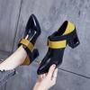 Coarse Heel High Heels Women's New Single Shoes Women's Autumn and Winter Two Shoes Children's Pointed Women's Shoes