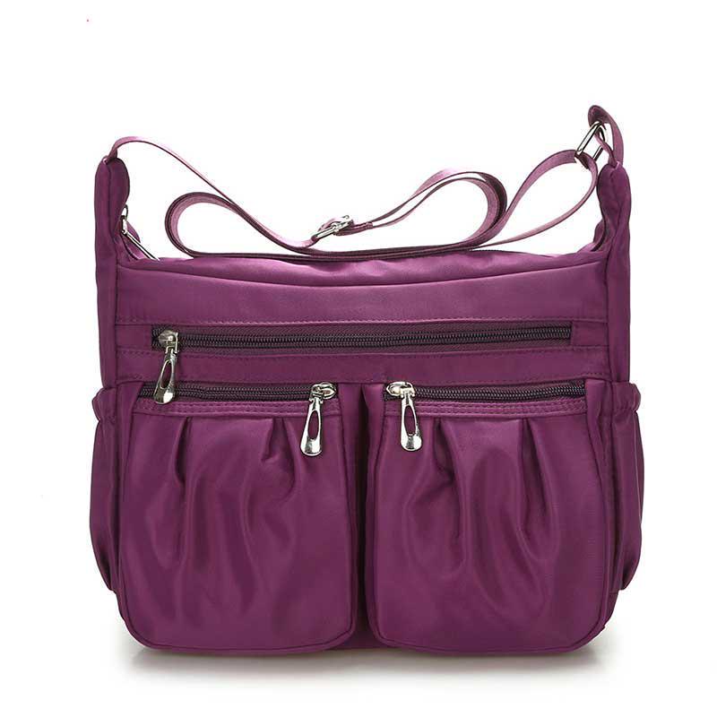 Casual Nylon Bag Messenger Shoulder Bags Waterproof Multilayer Bag Women Mom Casual Bag Handbags