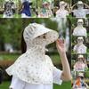 Full Face Neck Protection Sunscreen Cap Dust-proof Tea Picking Cap Cycling Headwear Summer