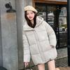 2025 простые новые хлопковые вещи женские зимние средней длины корейская версия свободные утолщенные хлопковые вещи хлопковые куртки версат
