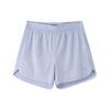 Running Series Solid Color Logo Straight Leg Five-Point Fitness Shorts Women Shorts Clear-Frost-Purple 962325501-3
