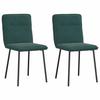 VidaXL Dining Chairs Set of 2 Dark Green Velvet, Dining Chair, Kitchen Chair, Accent Chair, Chair, Chair of 4101211