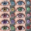 1 Pair Halloween Color Contacts Lenses Makeup Anime Red Cosplay Eye Contacts Purple Contact Lens Cosmetic Pink Leneses