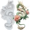 Dragon Silicone Molds Chinese Zodiac Dragon Fondant Mold Cake Decorating Tools Cupcake Topper Candy Chocolate Gumpaste Mold