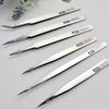1Pc Pro Anti-Static Stainless Steel Tweezers Set Maintenance Tools
